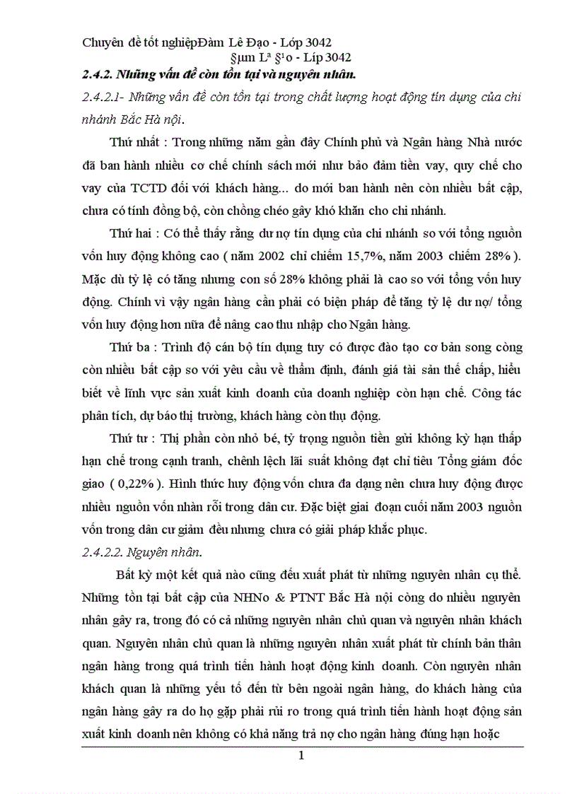 image for page Một số giải pháp nhằm nâng cao chất lượng hoạt động tín dụng ở Chi nhánh NHNo PTNT Bắc Hà Nội