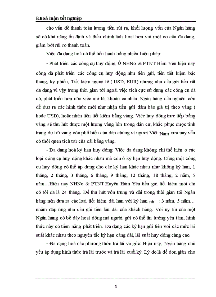 image for page Một số giải pháp nhằm nâng cao hiệu quả công tác huy động vốn tại NHNo PTNT Huyện Hàm Yên Tỉnh Tuyên Quang 1