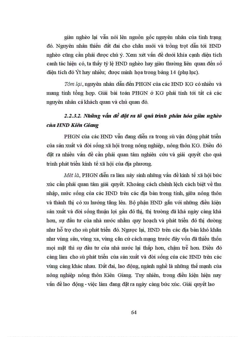 image for page Phân hóa giàu nghèo của các hộ nông dân ở tỉnh Kiên Giang thực trạng và giải pháp