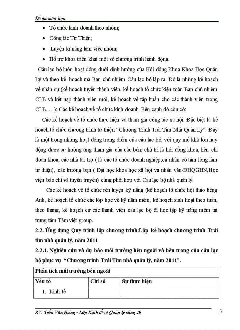 image for page Lập kế hoạch chương trình Trái tim Nhà Quản lý của câu lạc bộ Nhà Quản lý