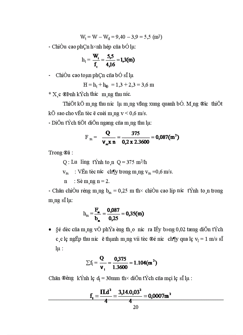 image for page Dây chuyền công nghệ xử lý phải căn cứ vào tính chất nguồn nước và công suất trạm cấp nước sông Giá