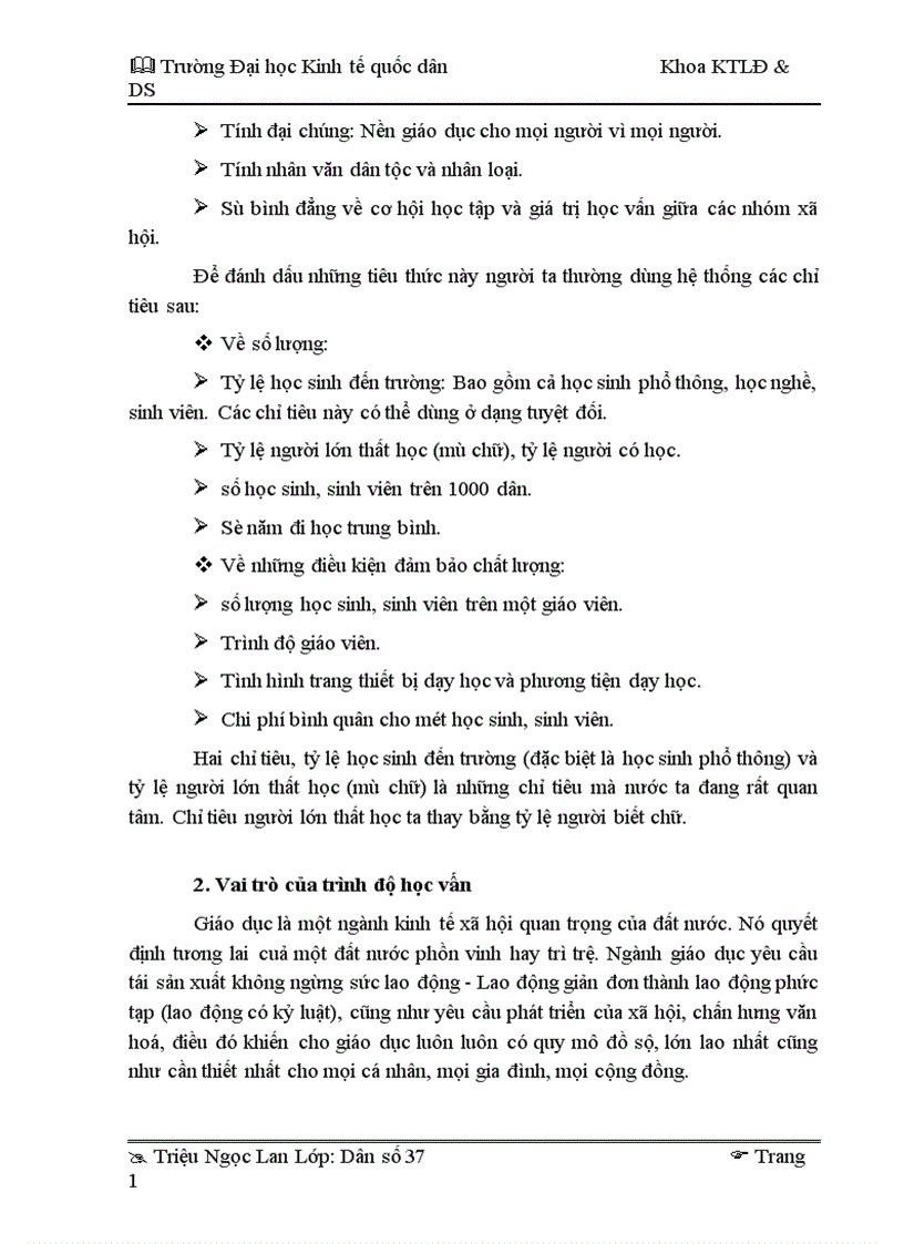 image for page Ảnh hưởng của trình độ học vấn đến mức sinh ở nông thôn Việt Nam