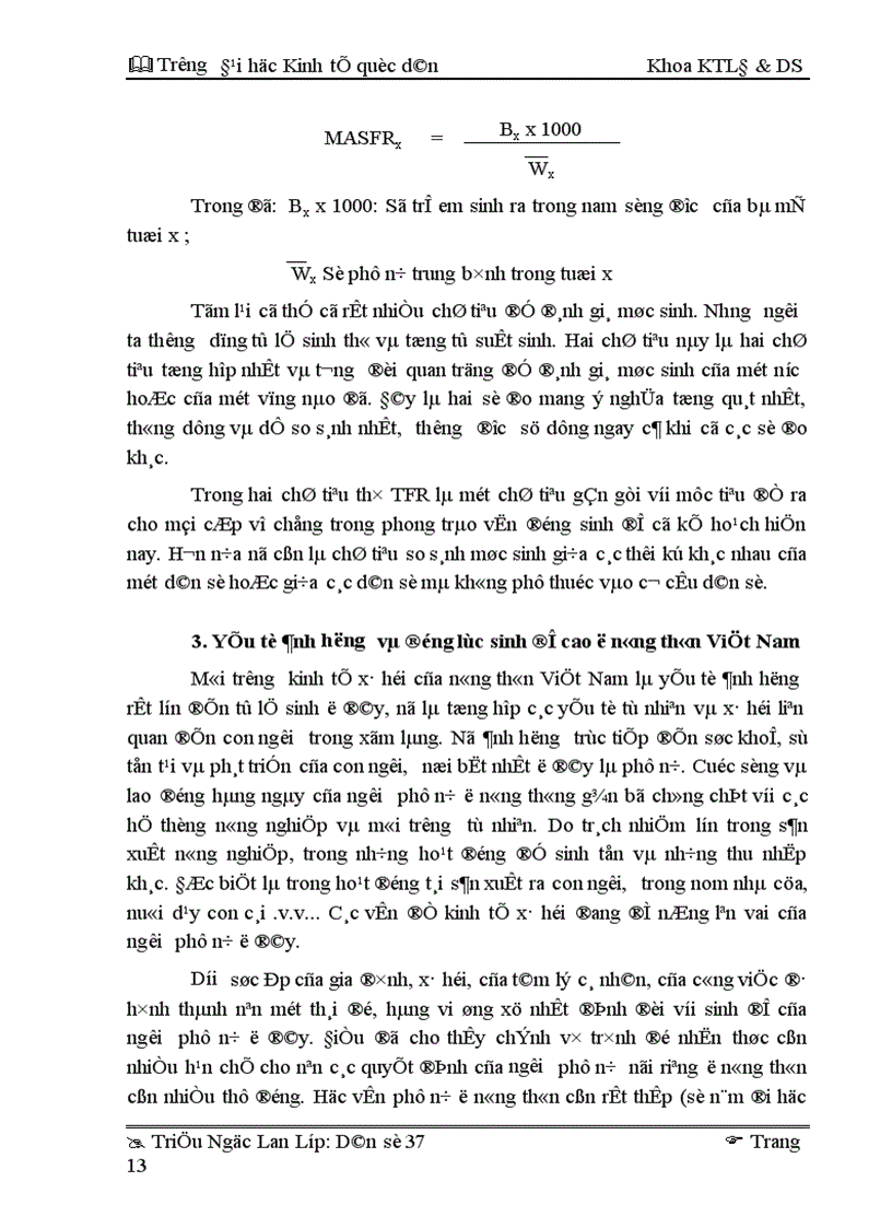 image for page Ảnh hưởng của trình độ học vấn đến mức sinh ở nông thôn Việt Nam