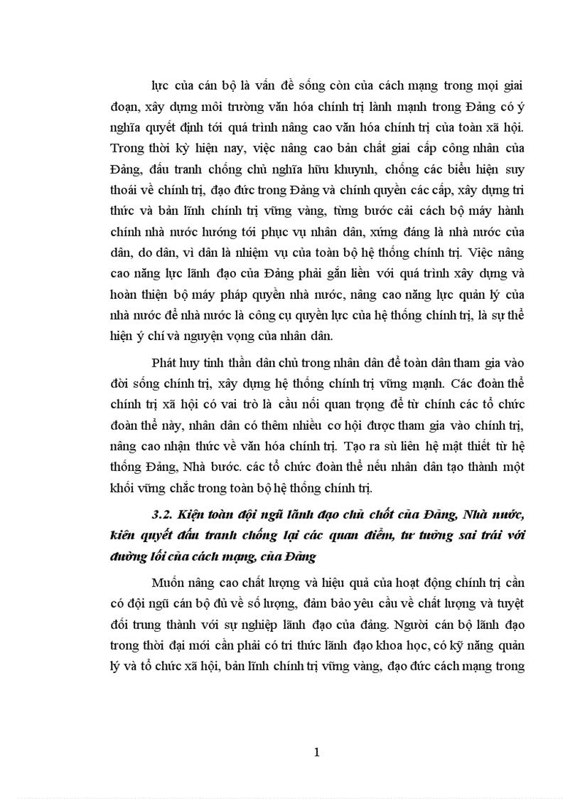 image for page Một số giải pháp chủ yếu nhằm nâng cao văn hóa chính trị ở nước ta hiện nay