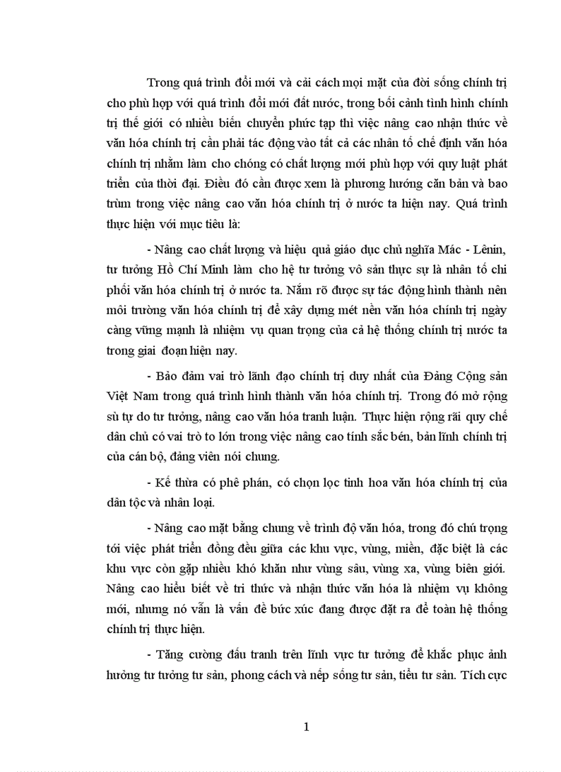 image for page Một số giải pháp chủ yếu nhằm nâng cao văn hóa chính trị ở nước ta hiện nay