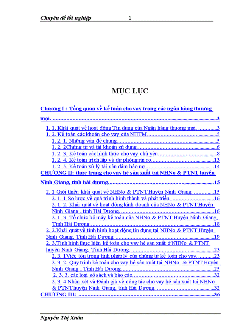 image for page Thực trạng và giải pháp mở rộng nâng cao hiệu quả cho vay hộ sản xuất tại NHNo PTNT Huyện Ninh Giang 1