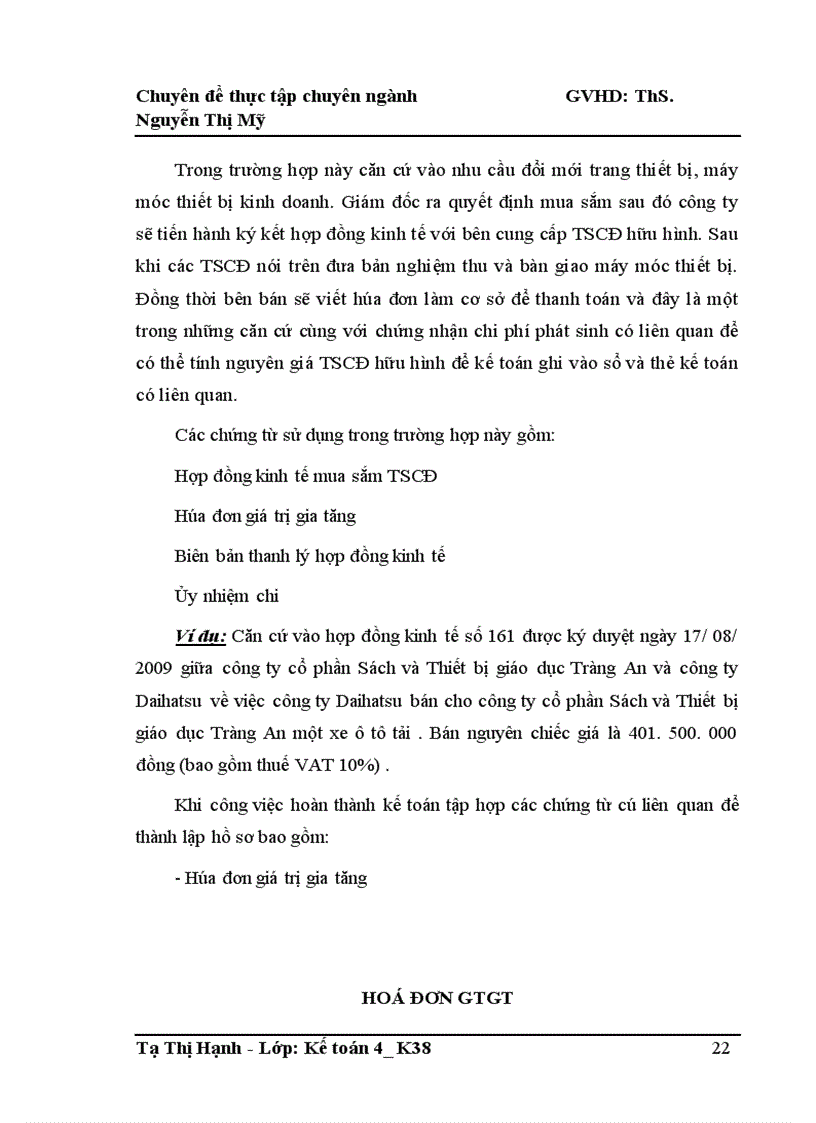 image for page Hoàn thiện kế toán tài sản cố định hữu hình tại Công ty cổ phần Sách và Thiết bị giáo dục Tràng An 1