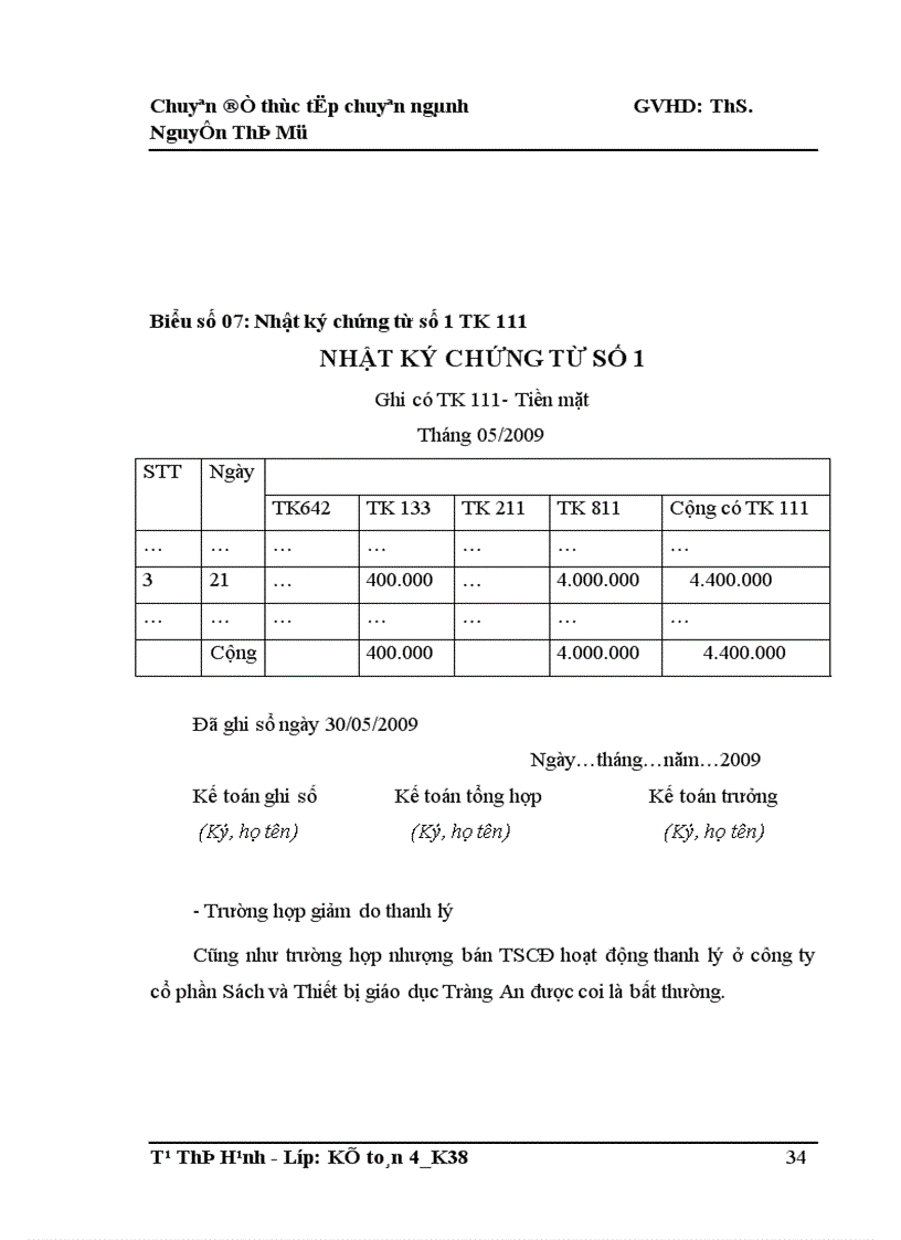 image for page Hoàn thiện kế toán tài sản cố định hữu hình tại Công ty cổ phần Sách và Thiết bị giáo dục Tràng An 1