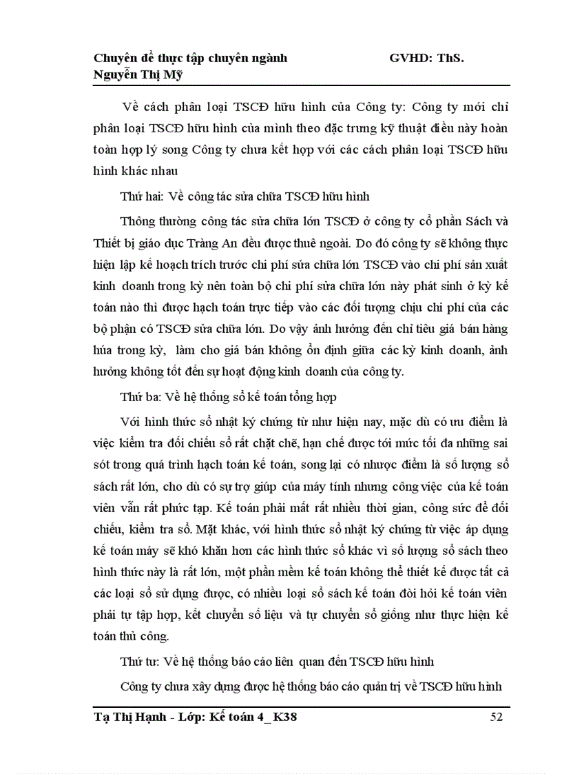 image for page Hoàn thiện kế toán tài sản cố định hữu hình tại Công ty cổ phần Sách và Thiết bị giáo dục Tràng An 1