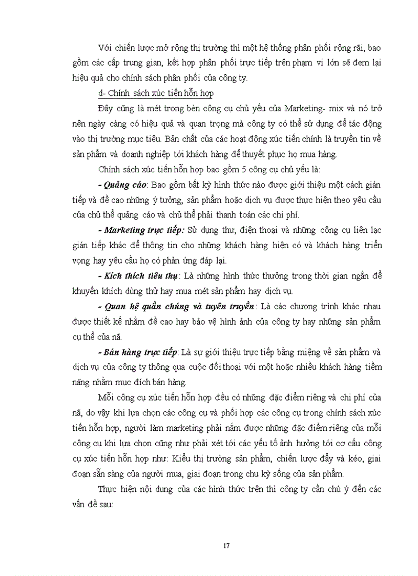 image for page Chiến lược Marketing mix với việc mở rộng thị trường của Công ty Kính Đáp Cầu Bắc Ninh 1