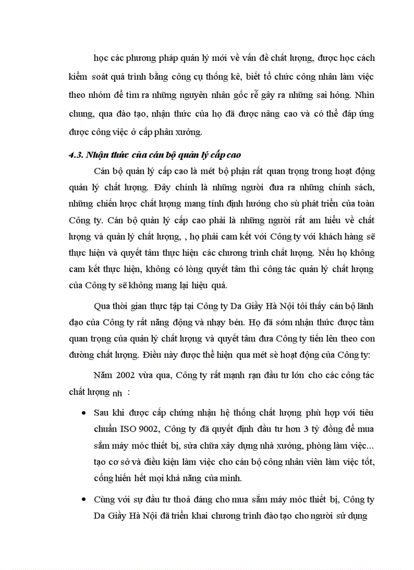 image for page Yếu tố con người trong quản lý chất lượng tại Công ty Da Giầy Hà Nội