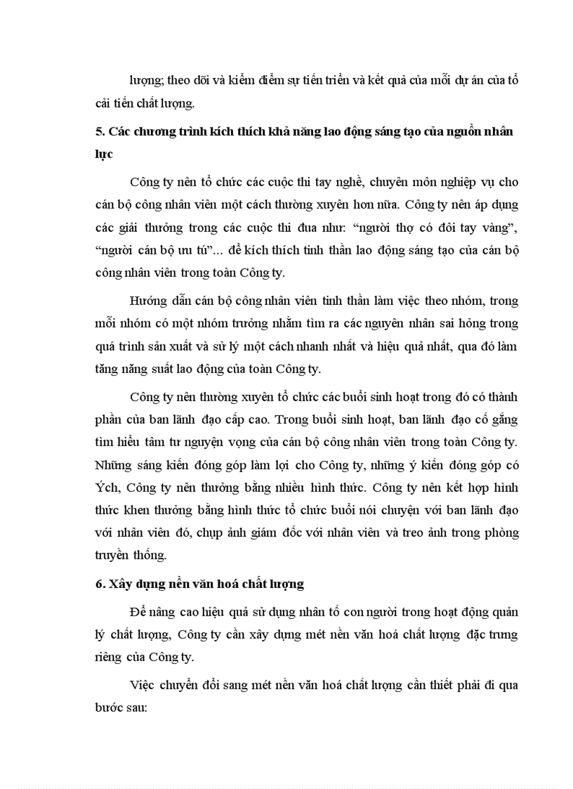 image for page Yếu tố con người trong quản lý chất lượng tại Công ty Da Giầy Hà Nội