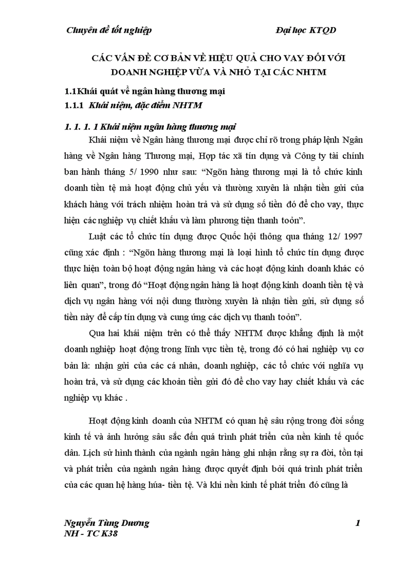 image for page Giải pháp nâng cao hiệu quả hoạt động tín dụng Ngân hàng đối với doanh nghiệp vừa và nhỏ tại Ngân hàng TMCP Ngoại Thương Việt Nam Sở Giao Dịch