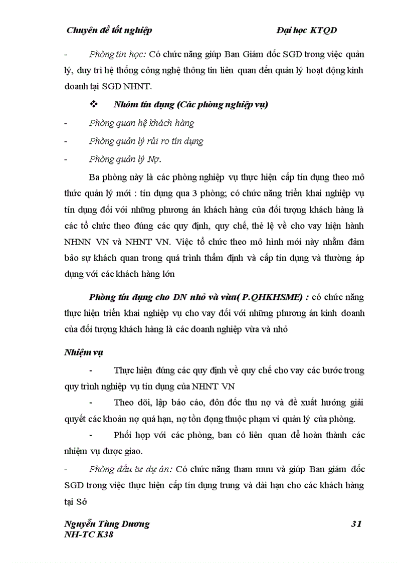 image for page Giải pháp nâng cao hiệu quả hoạt động tín dụng Ngân hàng đối với doanh nghiệp vừa và nhỏ tại Ngân hàng TMCP Ngoại Thương Việt Nam Sở Giao Dịch