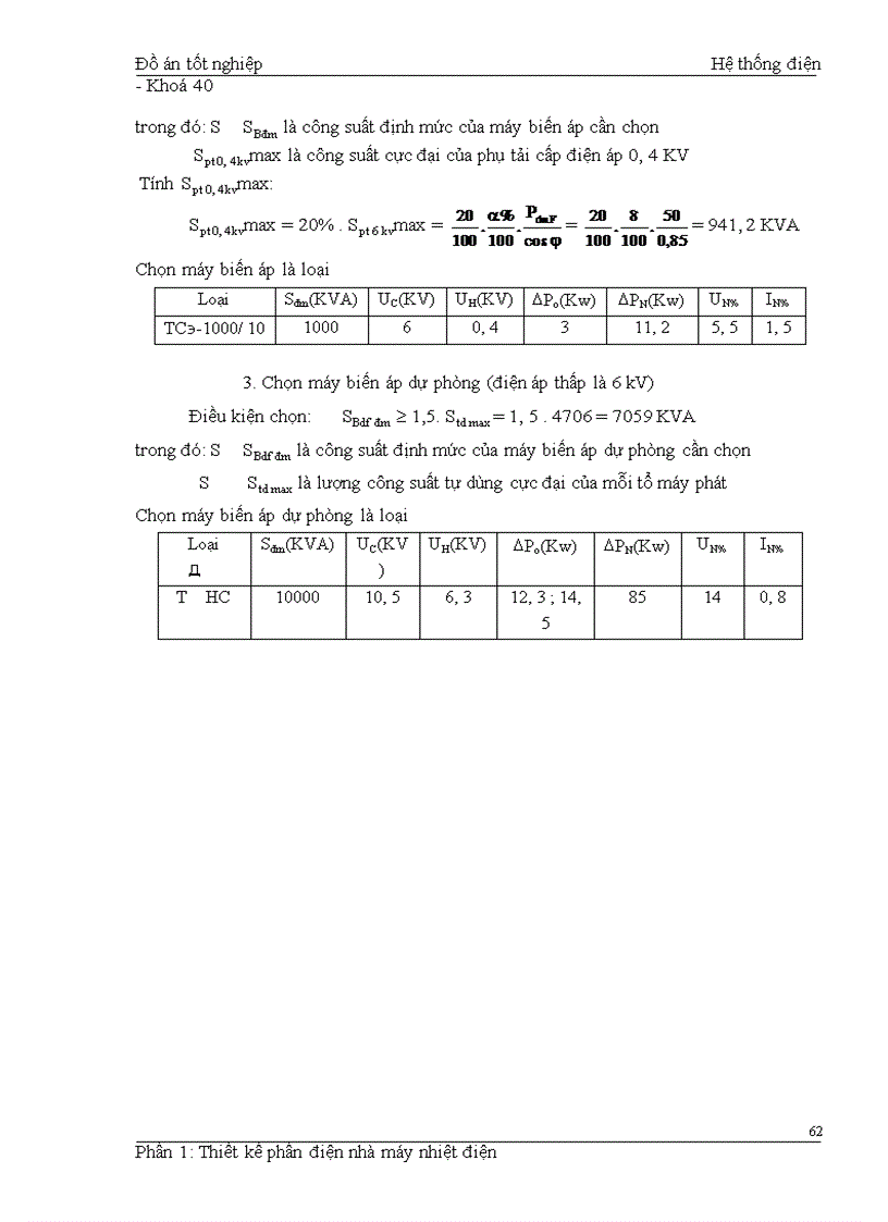 image for page Thiết kế phần điện cho nhà máy điện