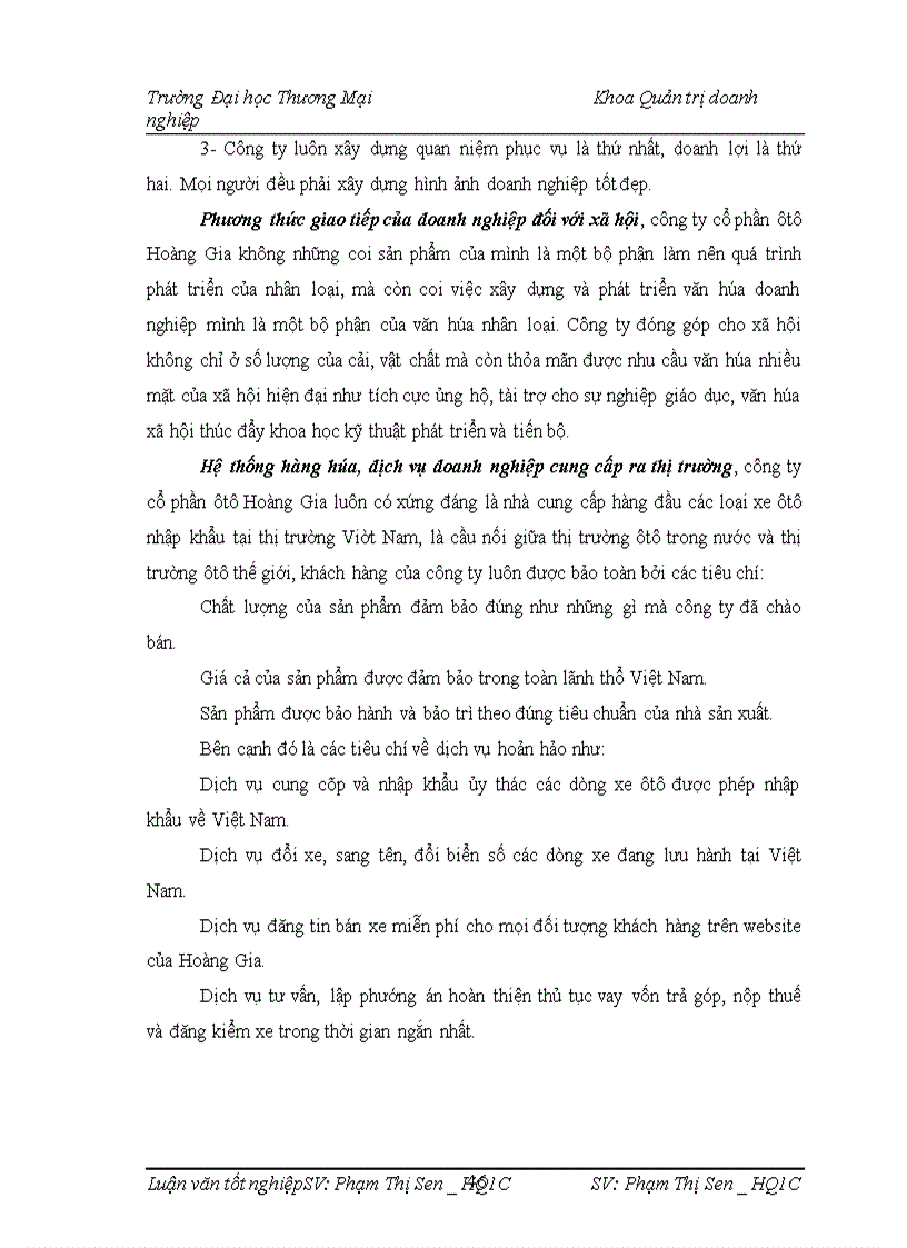 image for page Xây dựng và phát triển văn hóa doanh nghiệp của công ty cổ phần ô tô Hoàng Gia 1