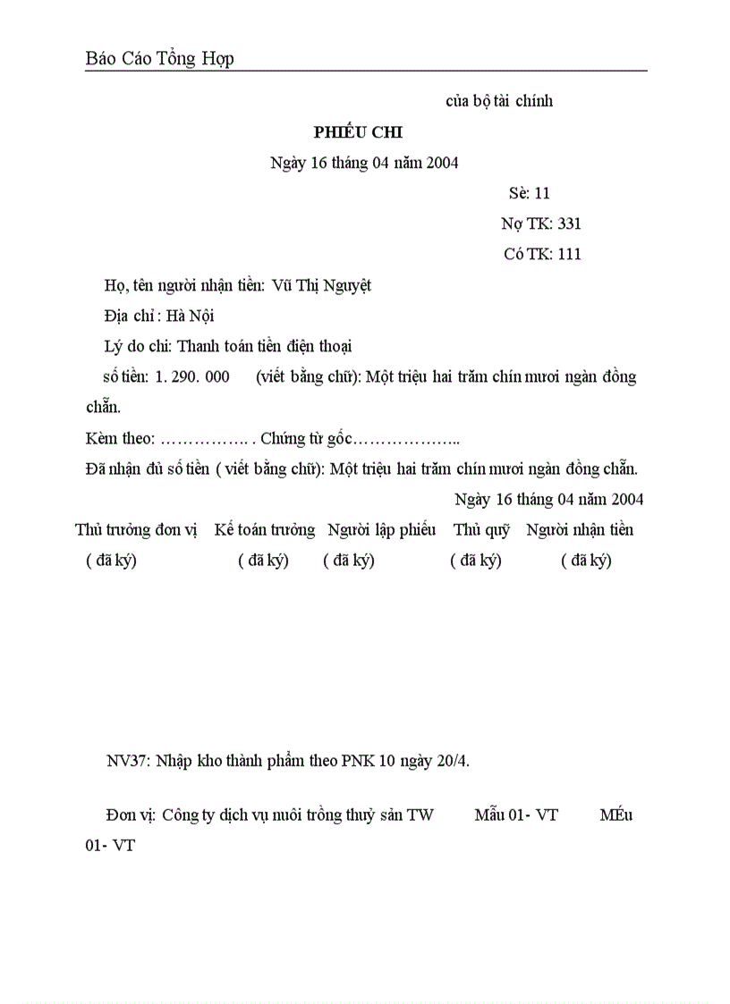 image for page Báo cáo thực tập tổng hợp tại Công ty dịch vụ nuôi trồng thuỷ sản trung ương 1