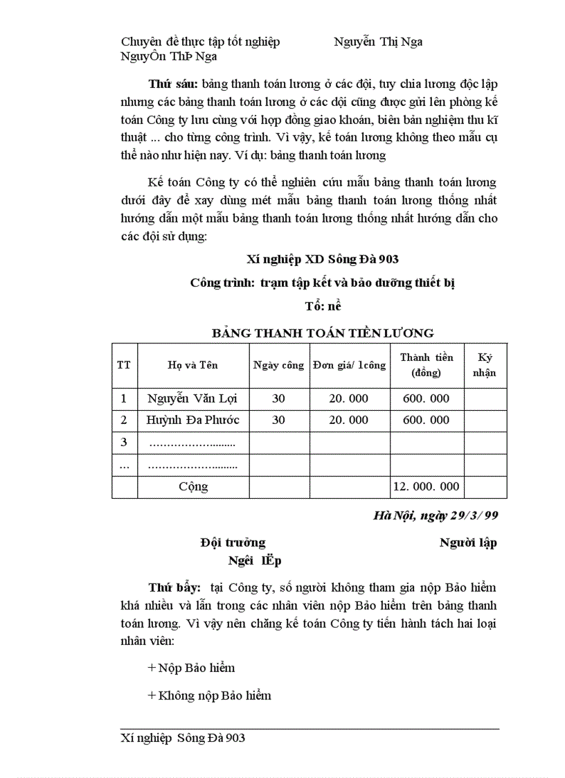 image for page Hạch toán tiền lương và bảo hiểm 1
