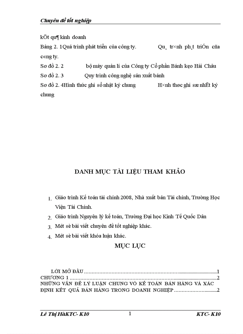 image for page Thực trạng và giải pháp hoàn thiện công tác kế toán bán hàng và xác định kết quả bán hàng tại công ty cổ phần bánh kẹo Hải Châu