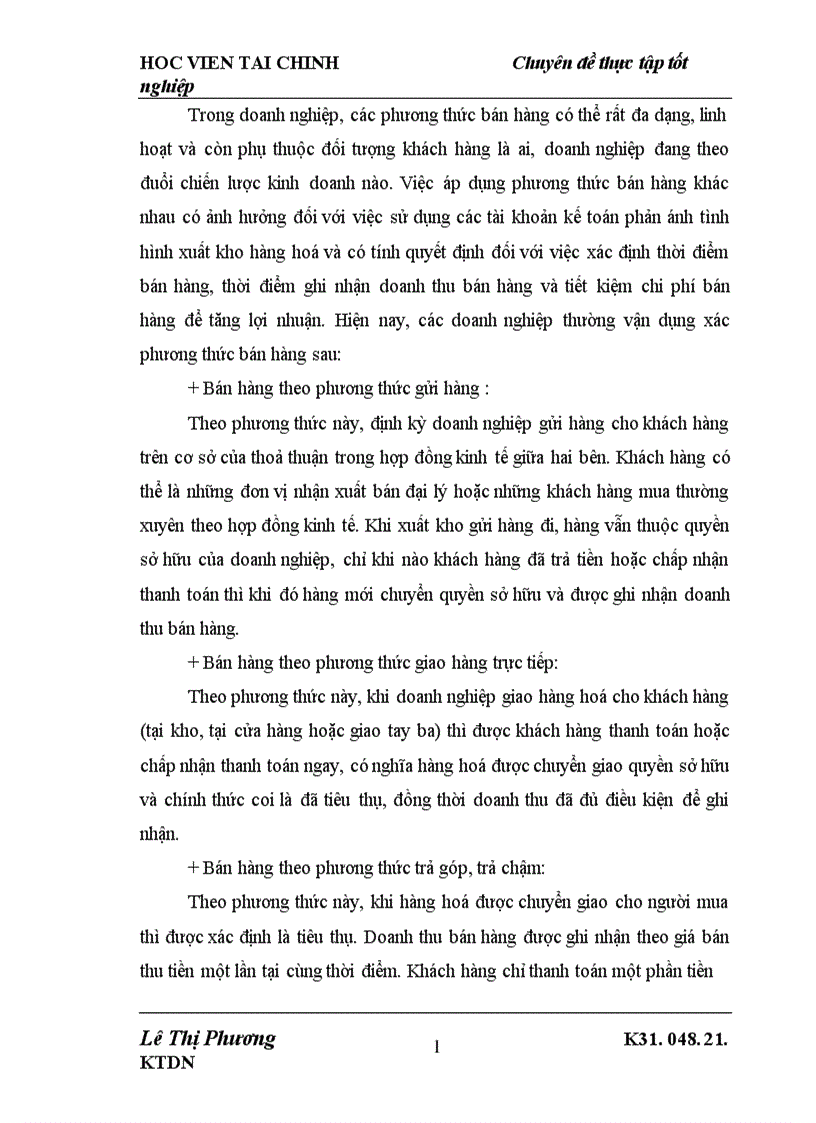 image for page Phương hướng hoàn thiện công tác kế toán bán hàng và xác định kết quả bán hàng tại Công ty cổ phần nông sản Bắc Ninh