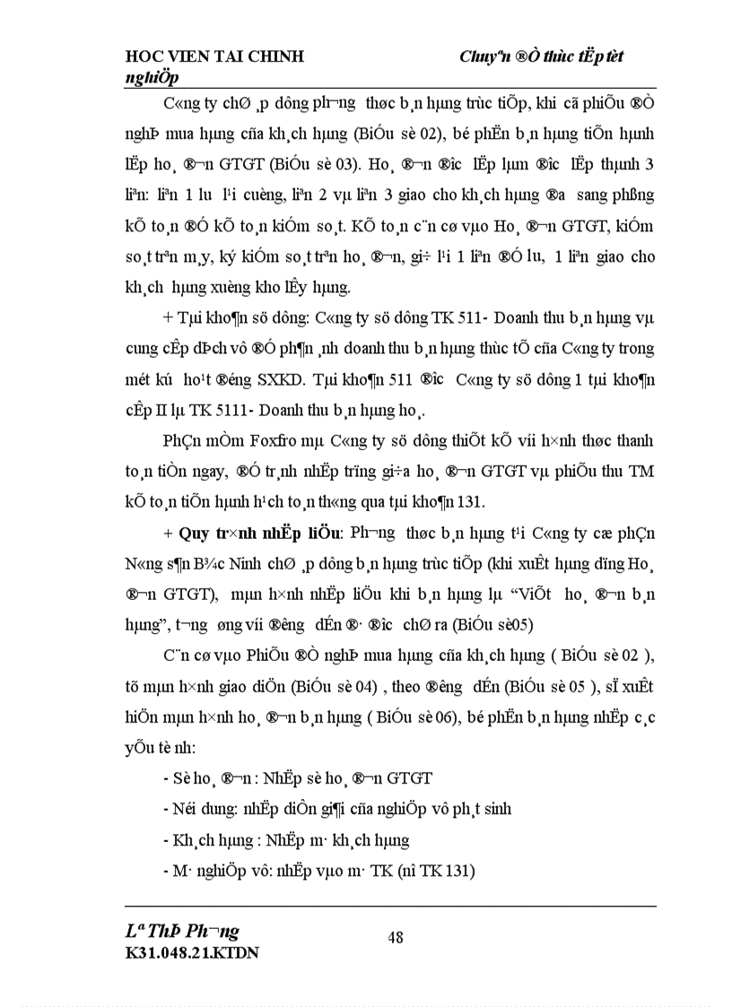 image for page Phương hướng hoàn thiện công tác kế toán bán hàng và xác định kết quả bán hàng tại Công ty cổ phần nông sản Bắc Ninh