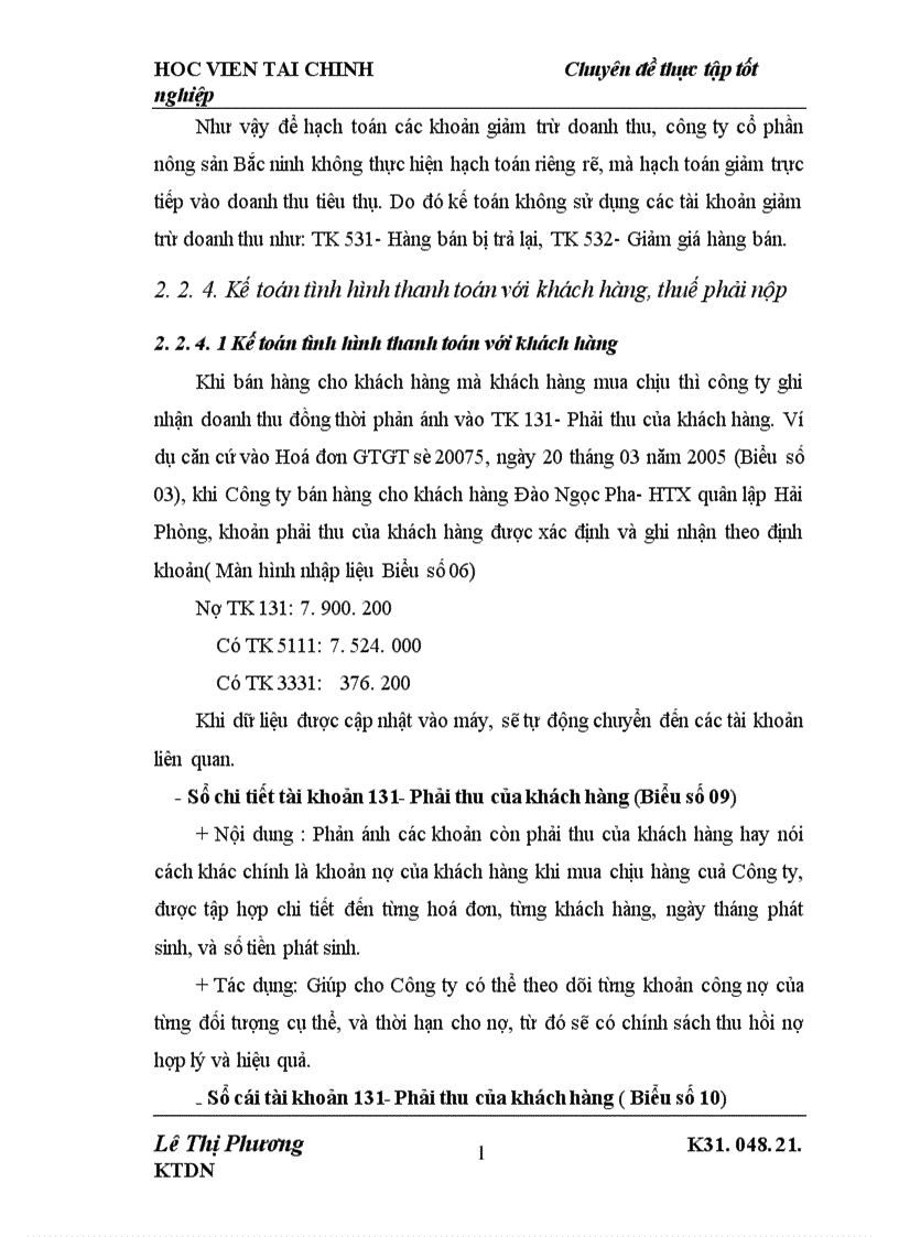 image for page Phương hướng hoàn thiện công tác kế toán bán hàng và xác định kết quả bán hàng tại Công ty cổ phần nông sản Bắc Ninh