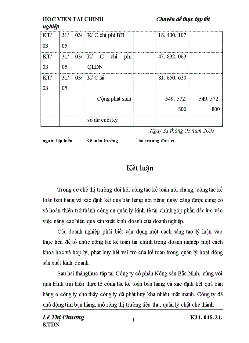 image for page Phương hướng hoàn thiện công tác kế toán bán hàng và xác định kết quả bán hàng tại Công ty cổ phần nông sản Bắc Ninh