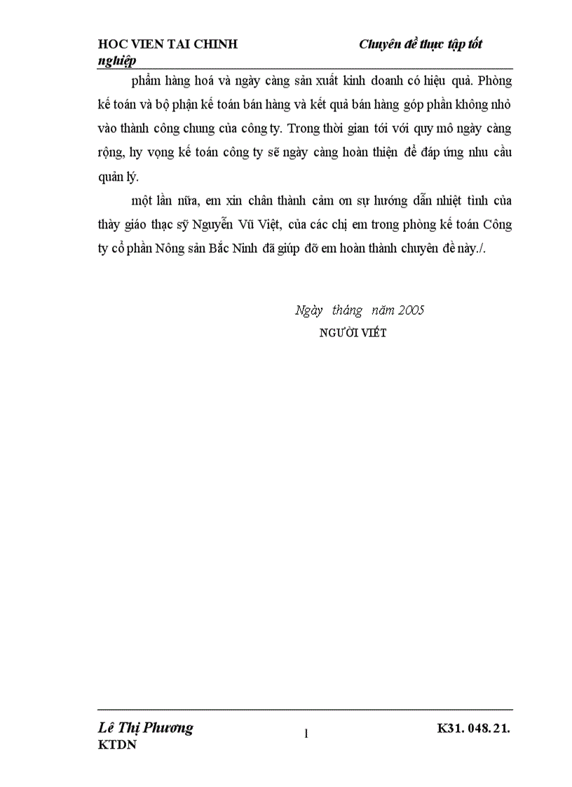 image for page Phương hướng hoàn thiện công tác kế toán bán hàng và xác định kết quả bán hàng tại Công ty cổ phần nông sản Bắc Ninh