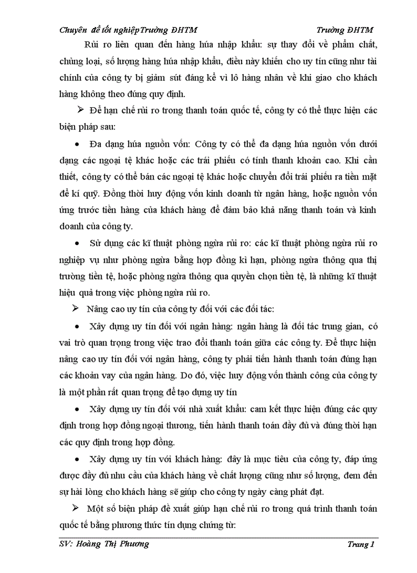 image for page Hạn chế rủi ro trong thanh toán quốc tế theo phương thức tín dụng chứng từ khi nhập khẩu hàng gia dụng từ thị trường Hàn Quốc tại công ty TNHH Vĩnh Ngọc