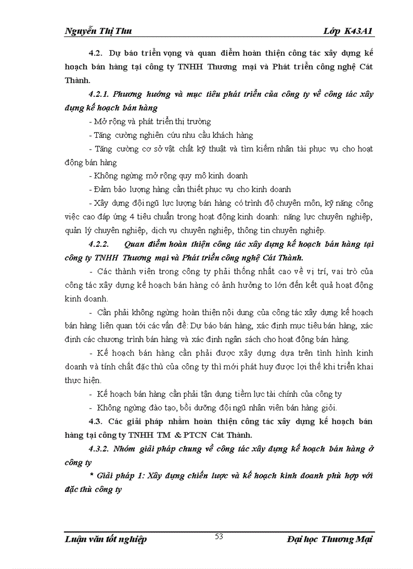 image for page Hoàn thiện công tác xây dựng kế hoạch bán hàng tại công ty TNHH Thương mại và phát triển công nghệ Cát Thành