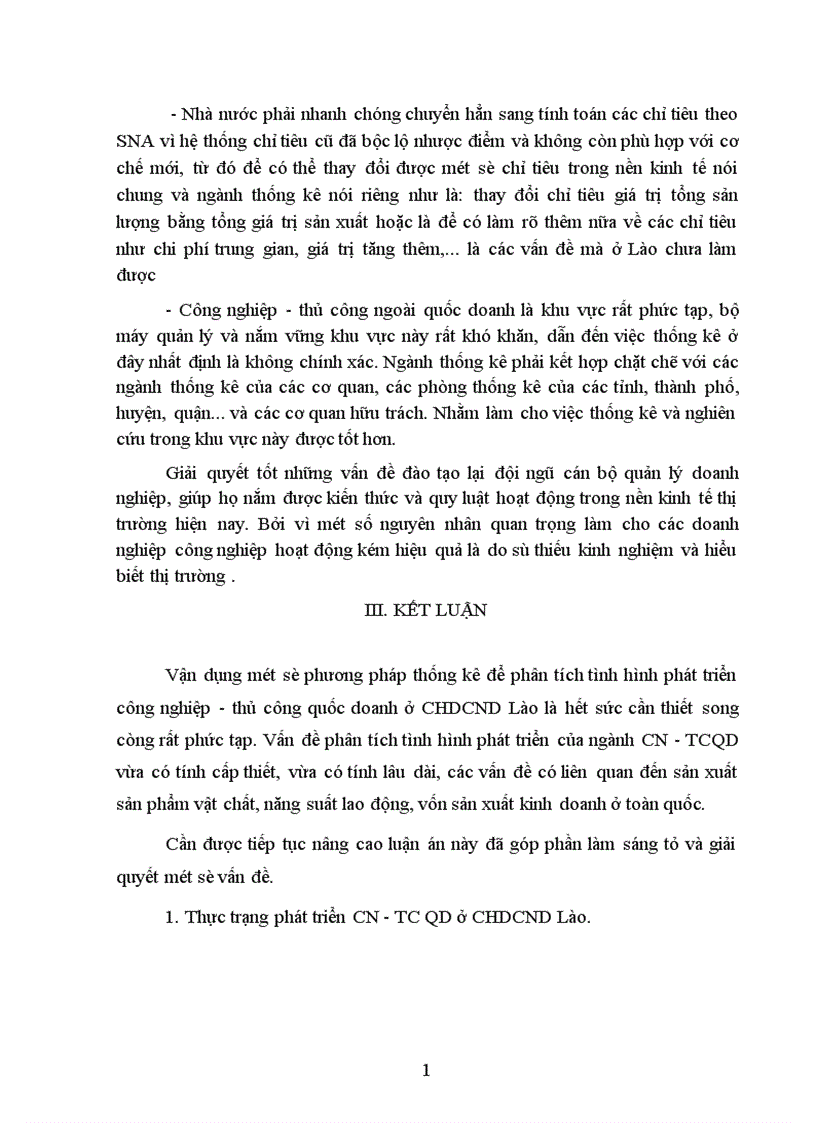 image for page Vận dụng một số phương pháp thống kê để phân tích tình hình phát triển công nghiệp thủ công ở CHDCND Lào giai đoạn 1985 1989 và dự báo giai đoạn 1999 2005 1