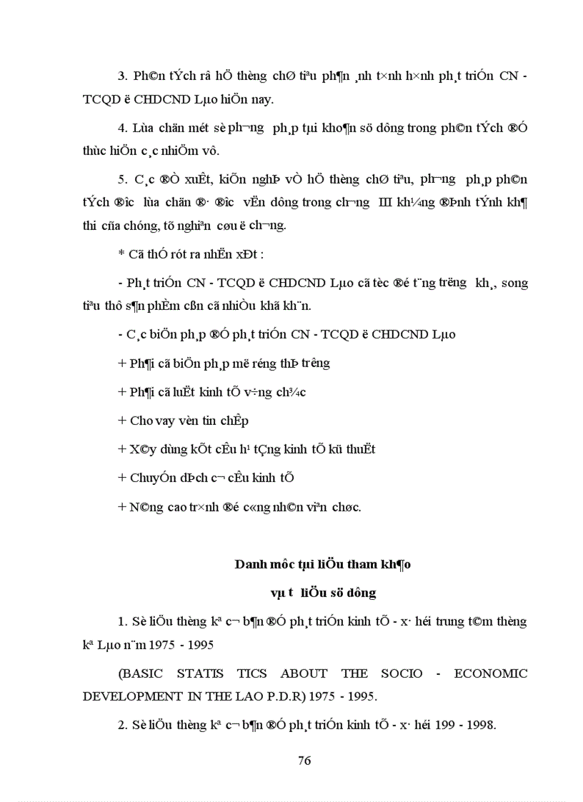 image for page Vận dụng một số phương pháp thống kê để phân tích tình hình phát triển công nghiệp thủ công ở CHDCND Lào giai đoạn 1985 1989 và dự báo giai đoạn 1999 2005 1