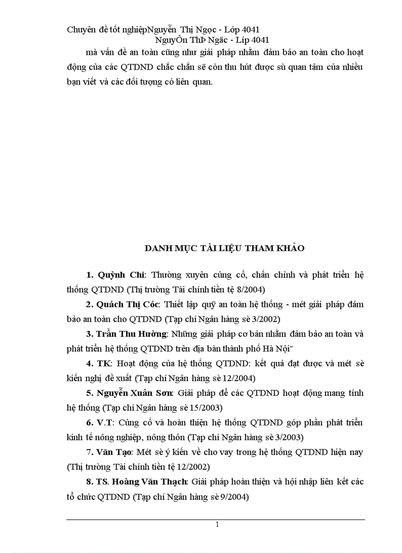 image for page Giải pháp nhằm đảm bảo an toàn cho hoạt động của các quỹ tín dụng nhân dân
