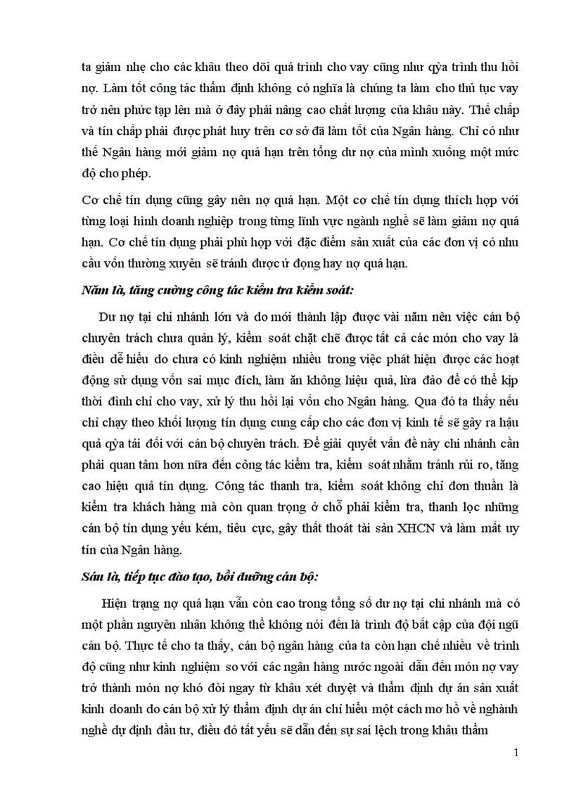 image for page Giải pháp nâng cao chất lượng tín dụng tại Ngân hàng Đầu tư và Phát triển chi nhánh Quang Trung 1