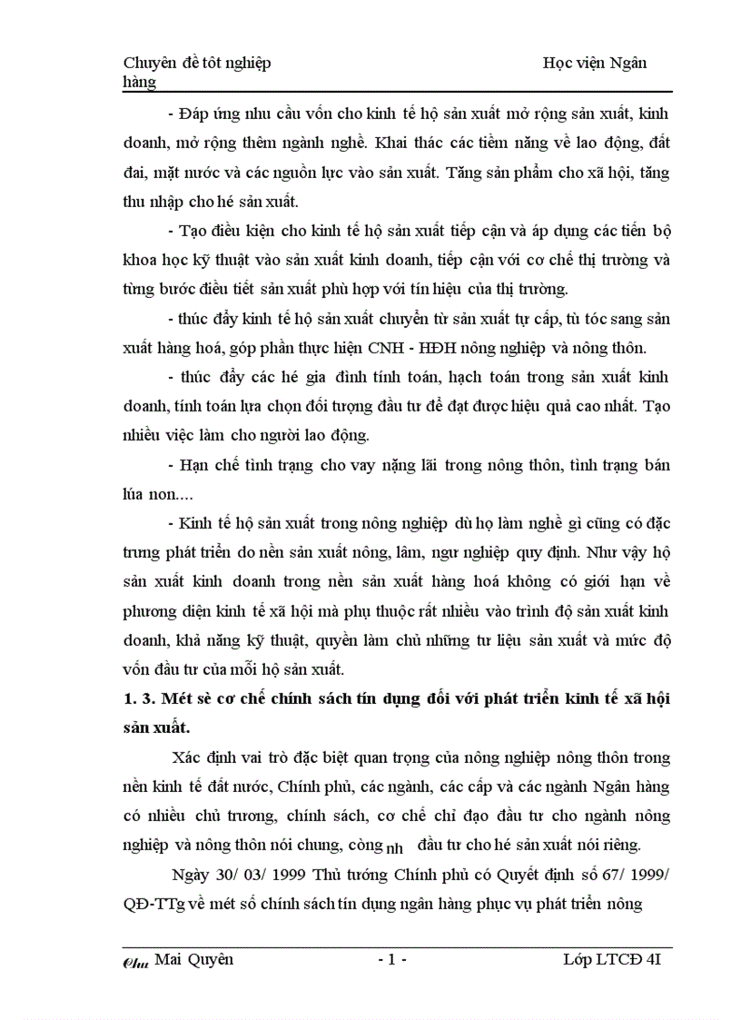 image for page Một số giải pháp nâng cao hiệu quả cho vay đối với hộ sản xuất ở Ngân hàng nông nghiệp huyện Lý Nhân tỉnh Hà Nam