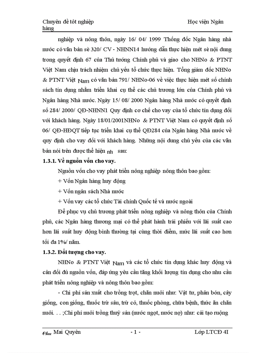 image for page Một số giải pháp nâng cao hiệu quả cho vay đối với hộ sản xuất ở Ngân hàng nông nghiệp huyện Lý Nhân tỉnh Hà Nam