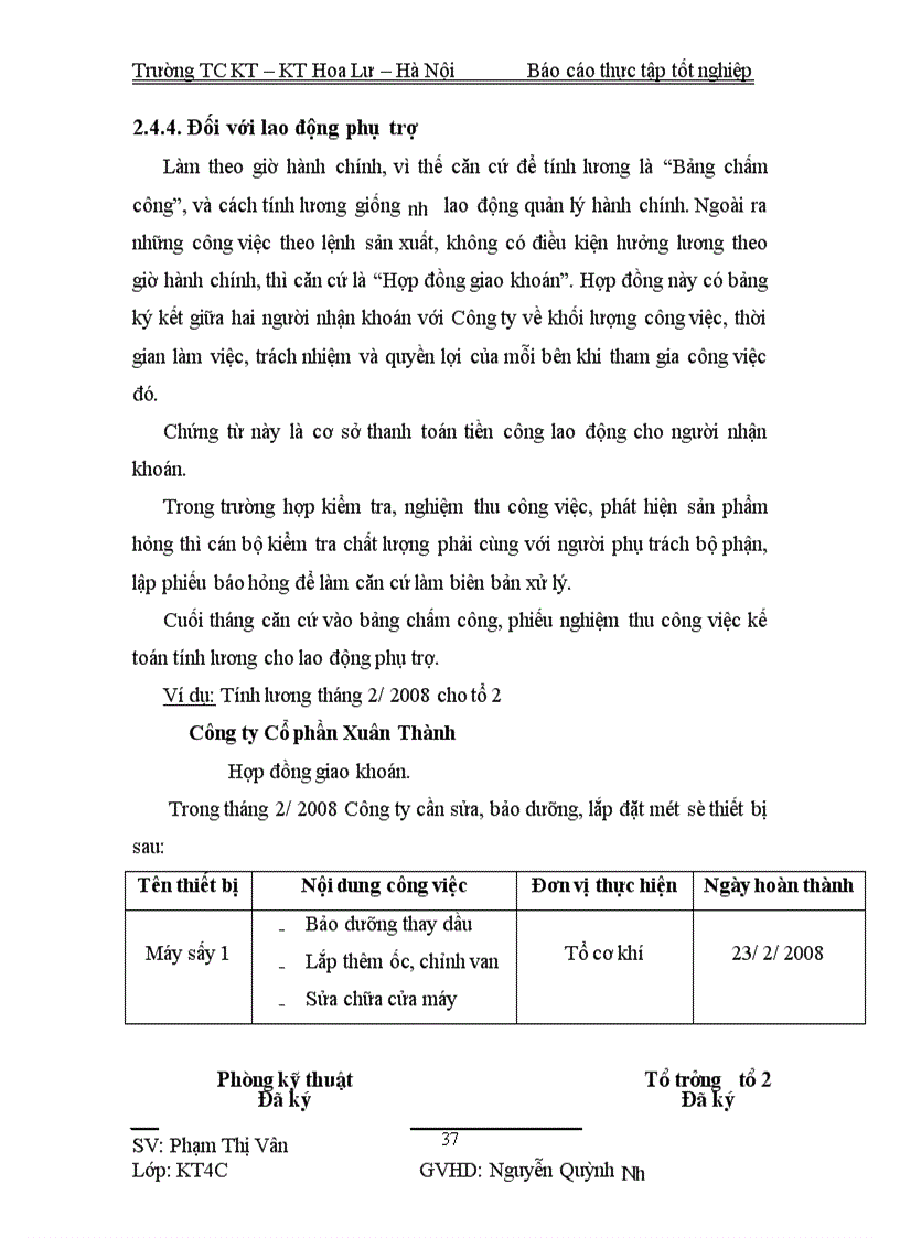 image for page Kế toán tiền lương và các khoản trích theo tiền lương tại Công ty cổ phần Xuân Thành 1