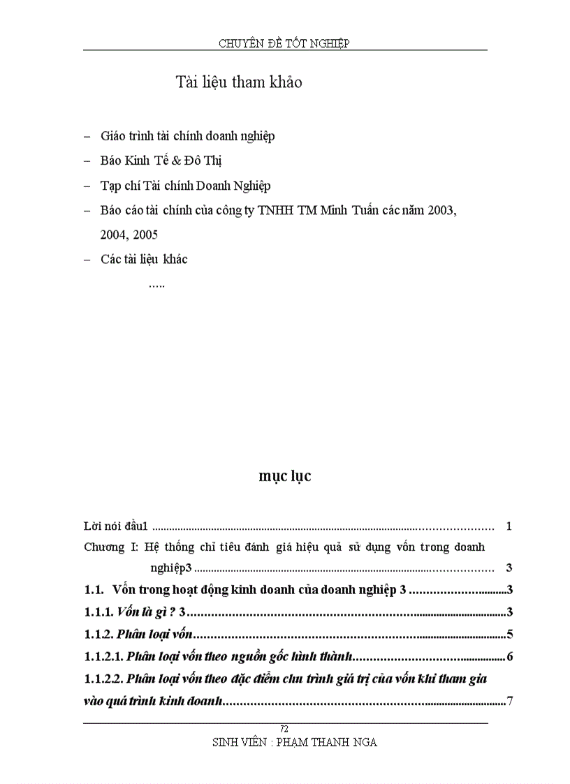 image for page Nâng cao hiệu quả sử dụngvốn tại công ty TNHH Thương Mại Minh Tuấn