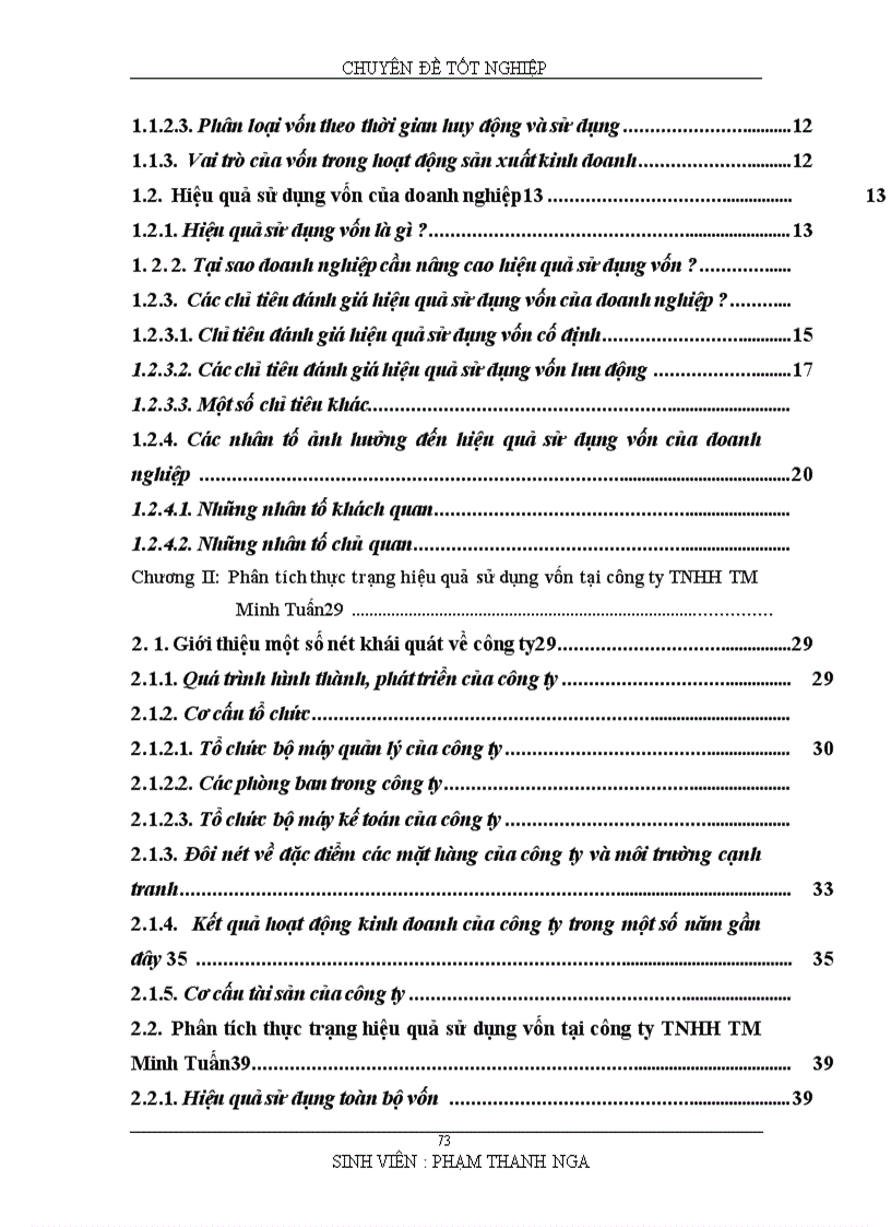 image for page Nâng cao hiệu quả sử dụngvốn tại công ty TNHH Thương Mại Minh Tuấn