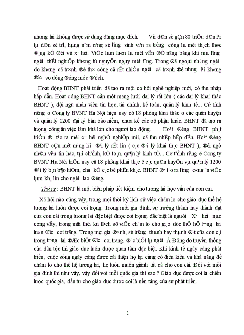 image for page Vấn đề hủy hợp đồng BHNT và các biện pháp hạn chế tình trạng hủy hợp đồng tại Công ty Bảo Việt Nhân thọ Hà Nội 1