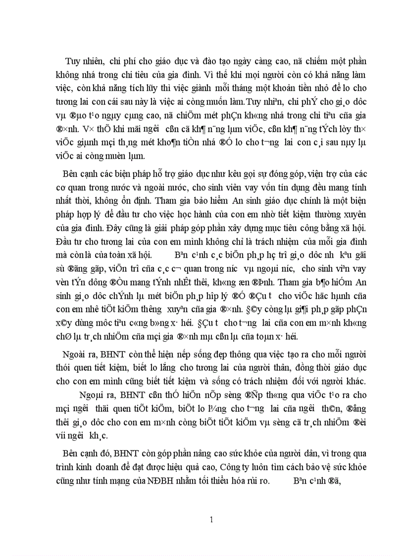 image for page Vấn đề hủy hợp đồng BHNT và các biện pháp hạn chế tình trạng hủy hợp đồng tại Công ty Bảo Việt Nhân thọ Hà Nội 1