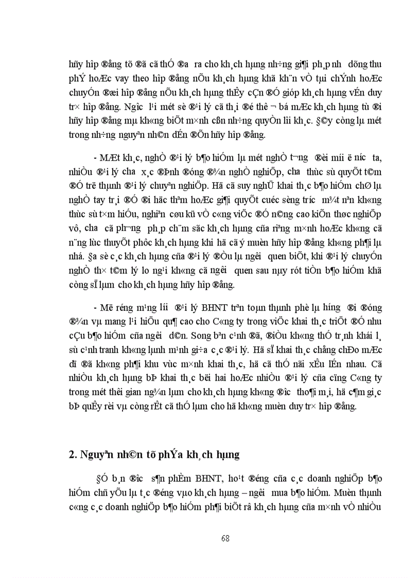 image for page Vấn đề hủy hợp đồng BHNT và các biện pháp hạn chế tình trạng hủy hợp đồng tại Công ty Bảo Việt Nhân thọ Hà Nội 1