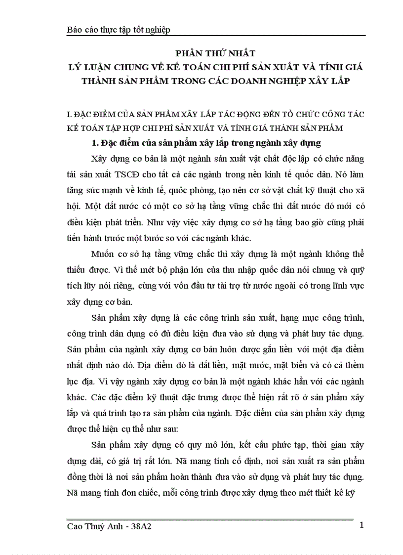 image for page Kế toán chi phí sản xuất và tính giá thành sản phẩm ở Xí nghiệp xây dựng Binh đoàn 11 1