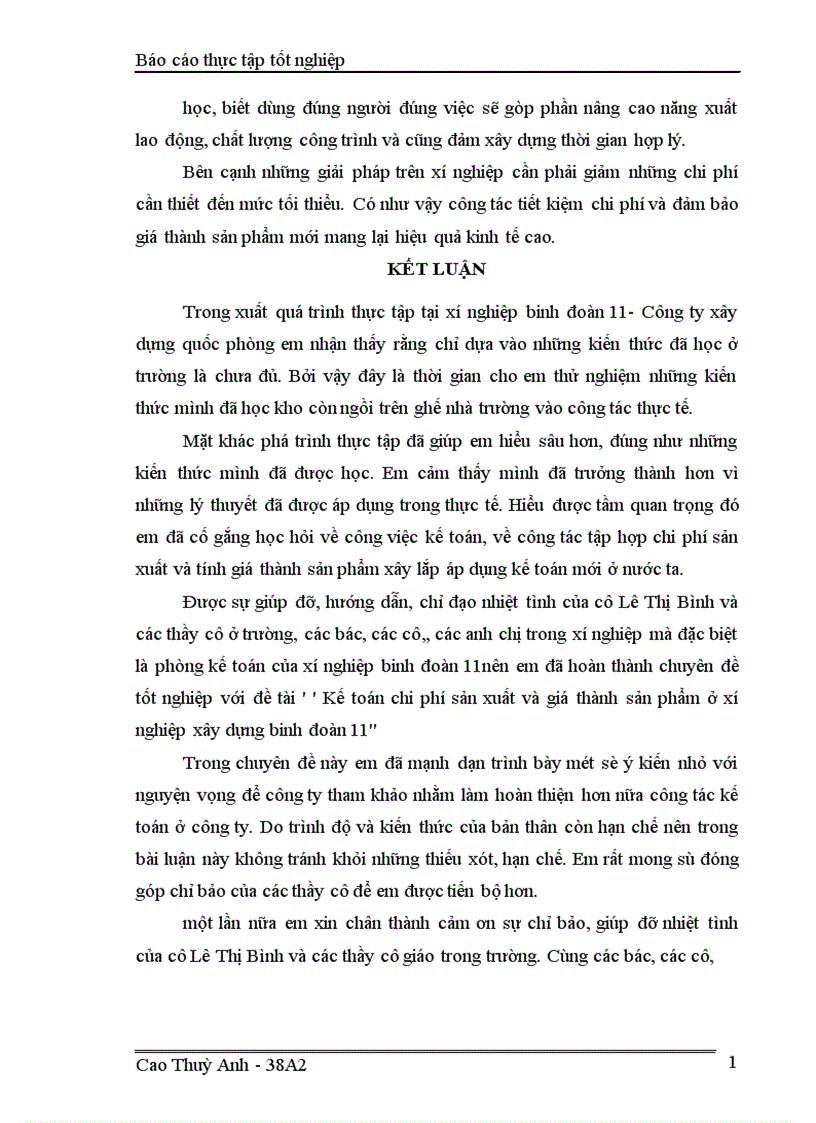 image for page Kế toán chi phí sản xuất và tính giá thành sản phẩm ở Xí nghiệp xây dựng Binh đoàn 11 1