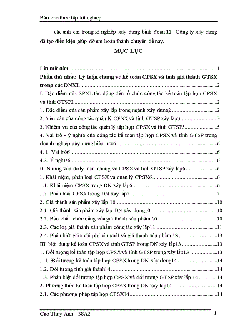 image for page Kế toán chi phí sản xuất và tính giá thành sản phẩm ở Xí nghiệp xây dựng Binh đoàn 11 1