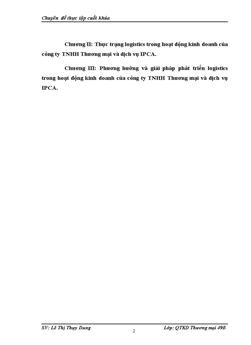 image for page Phát triển logistics trong hoạt động kinh doanh của công ty TNHH Thương mại và dịch vụ IPCA