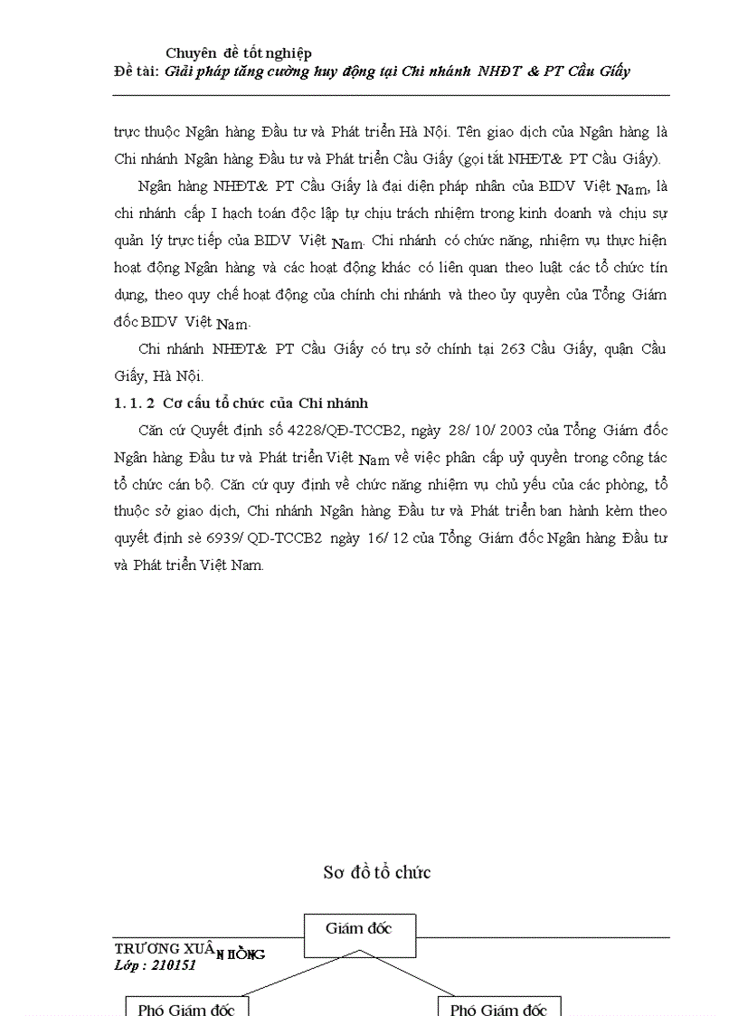 image for page Giải pháp tăng cường huy động vốn tại Chi nhánh Ngân hàng Đầu tư và Phát triển Cầu Giấy 1