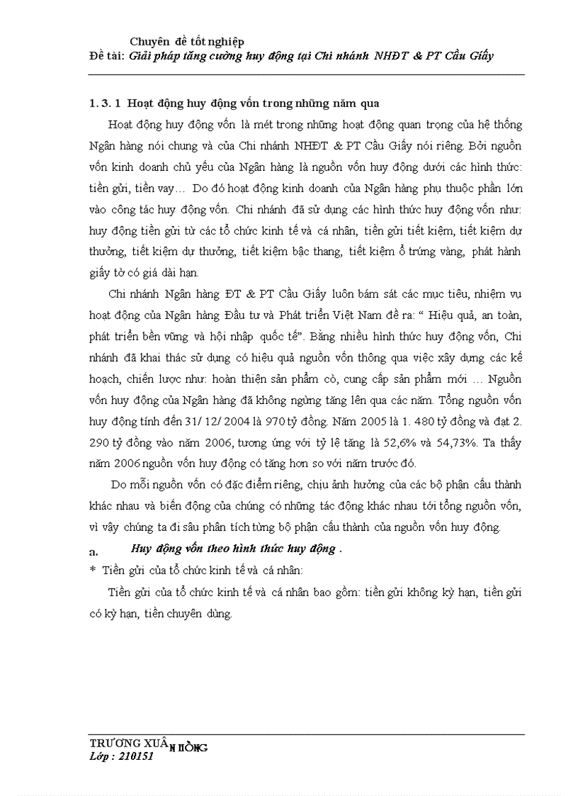 image for page Giải pháp tăng cường huy động vốn tại Chi nhánh Ngân hàng Đầu tư và Phát triển Cầu Giấy 1