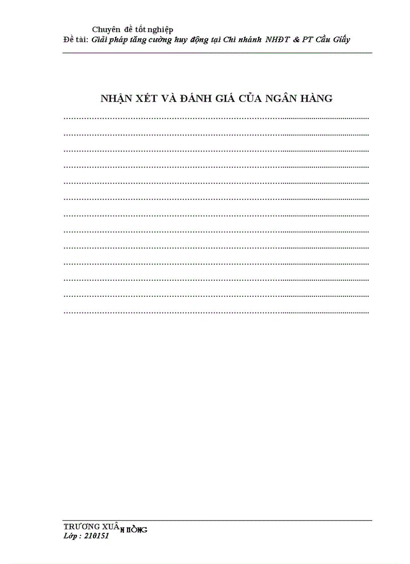 image for page Giải pháp tăng cường huy động vốn tại Chi nhánh Ngân hàng Đầu tư và Phát triển Cầu Giấy 1