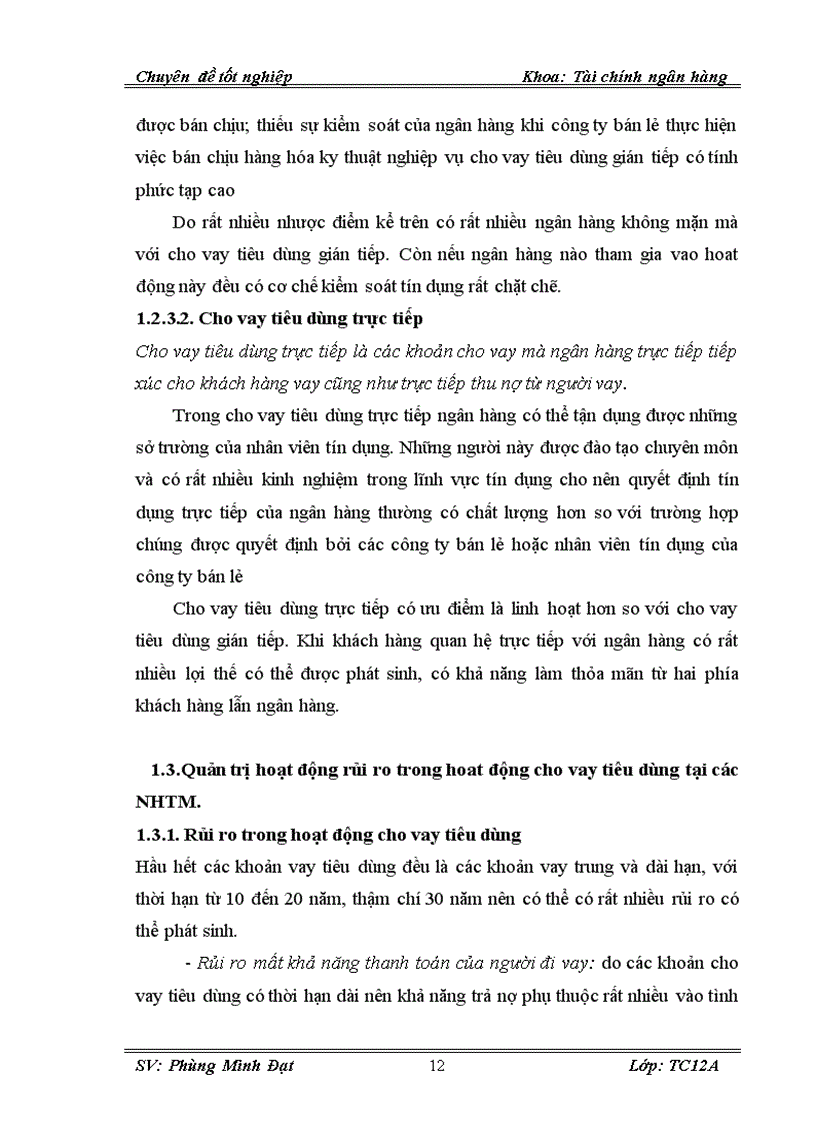 image for page Phát triển hoạt động cho vay tiêu dùng tại Ngân hàng thương mại cổ phần công thương Vietinbank chi nhánh sông nhuê Hà Nội